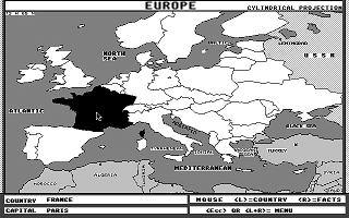 Geography Tutor atari screenshot
